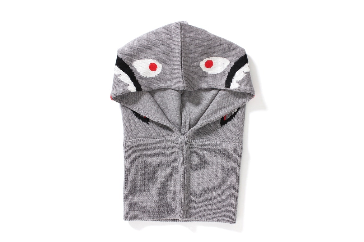 BAPE A Bathing Ape Cache Col Gris Shark