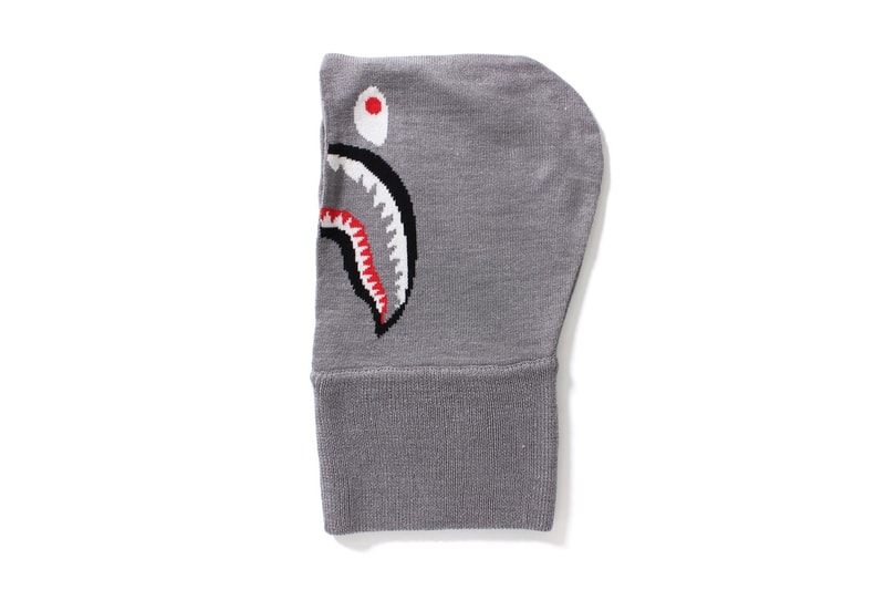 BAPE A Bathing Ape Cache Col Gris Shark