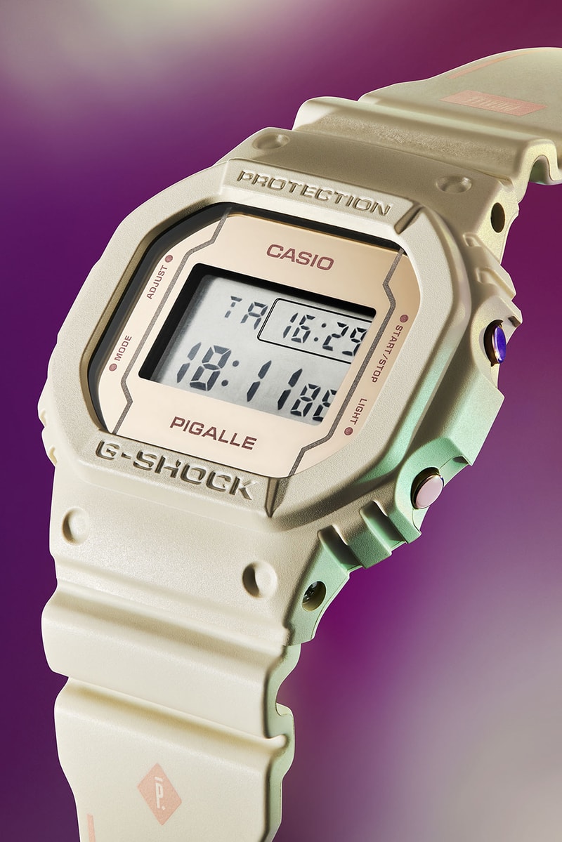 Casio G-SHOCK Pigalle Montre Blanc Pastel Younès Klouche