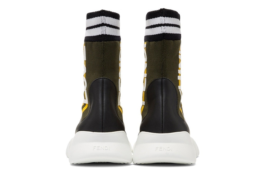 Fendi Marché High-Top Sock Trainer