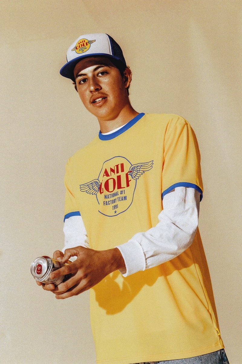 Golf Wang Tyler, The Creator Polo Zip Bleu Blanc Rouge Casquette Rouge Collection Lookbook Automne/Hiver 2017 Julian Berman