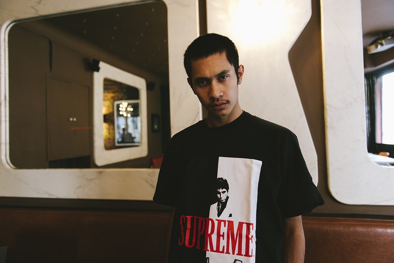Supreme Scarface Hoodie Noir Tony Montana Drop Paris Paul Mougeot HYPEBEAST France