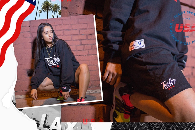 TEALER U.S.A Hoodie Champion Blanc
