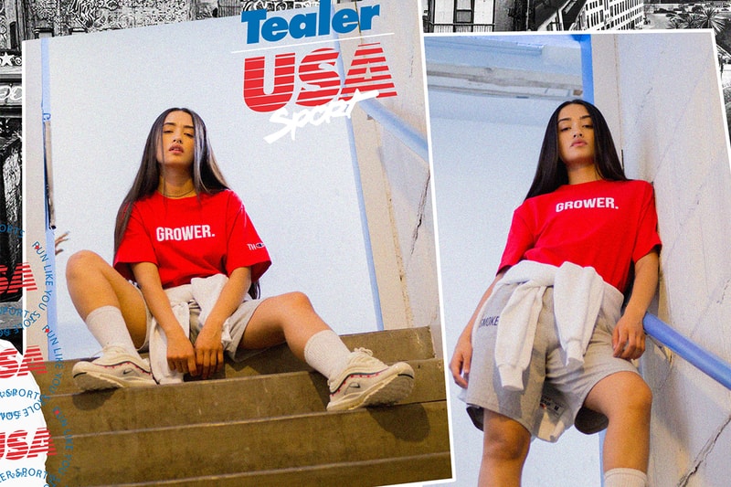 TEALER U.S.A Hoodie Champion Blanc