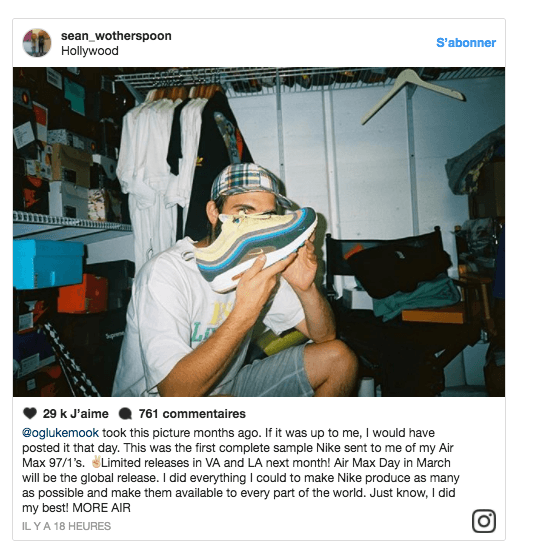 Date Nike Air max 97 Air Max 1 hybrid Sean Wotherspoon 