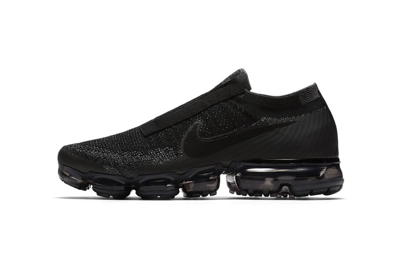 Nike Air VaporMax Sans Lacets Noir Blanc