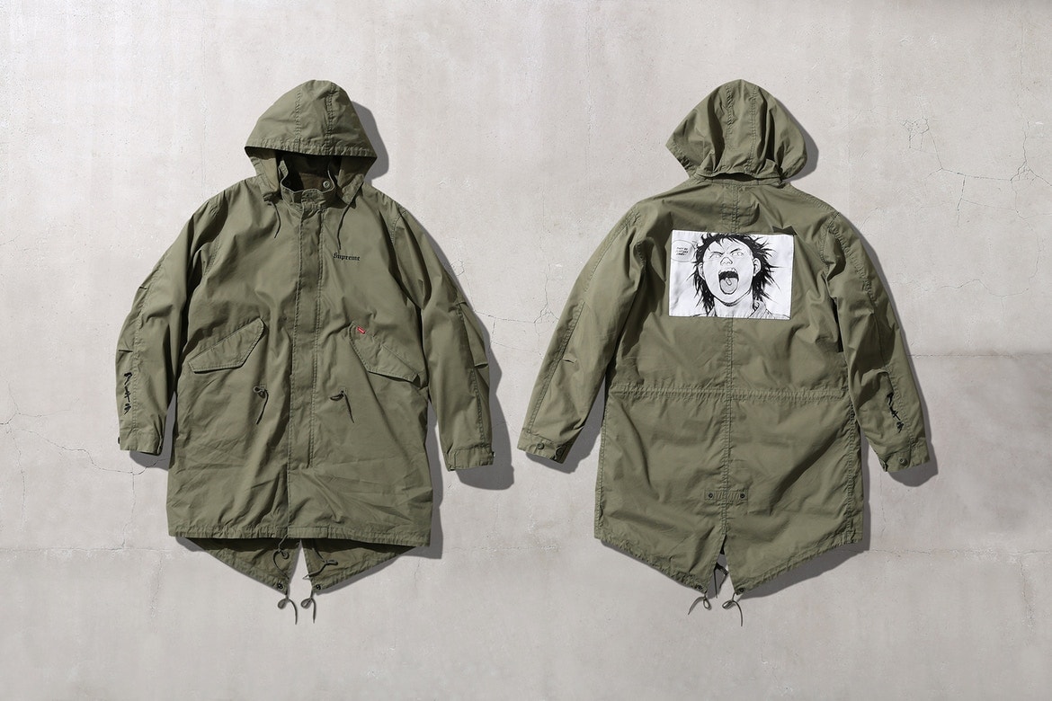 Supreme Akira Vestes De Travail Rouge Automne 2017