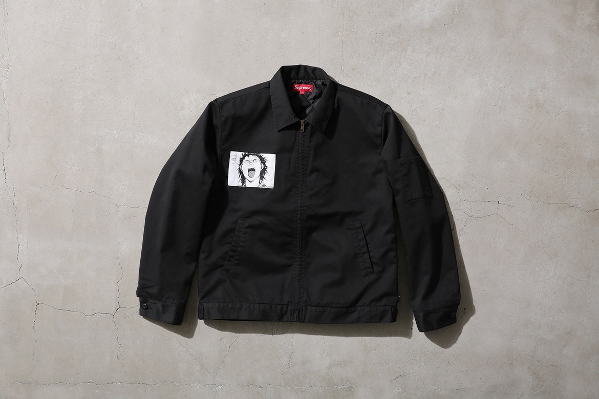 Supreme Akira Vestes De Travail Rouge Automne 2017