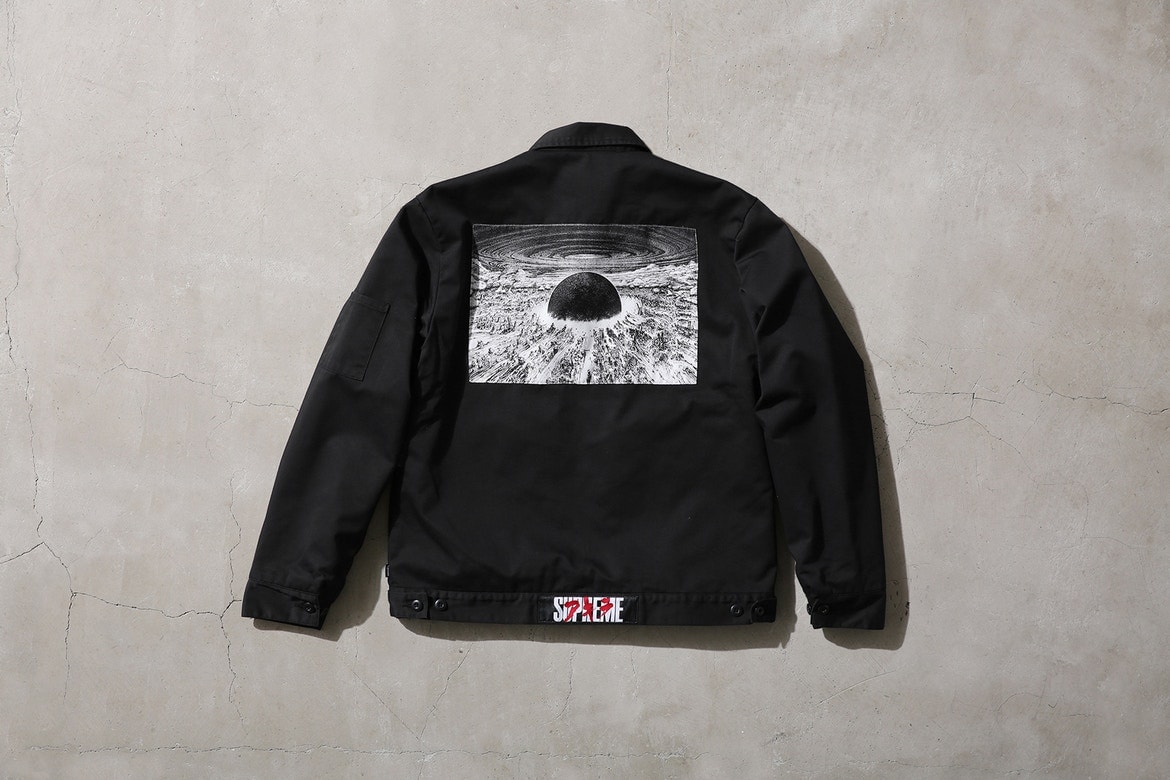 Supreme Akira Vestes De Travail Rouge Automne 2017