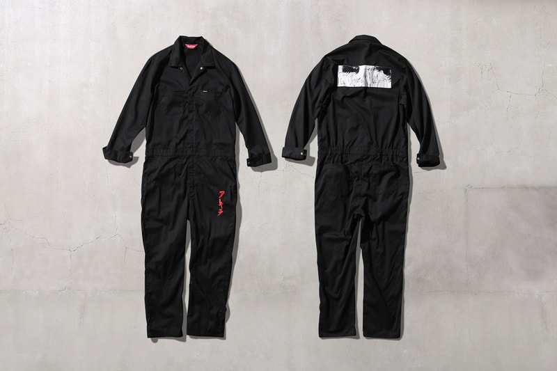 Supreme Akira Vestes De Travail Rouge Automne 2017