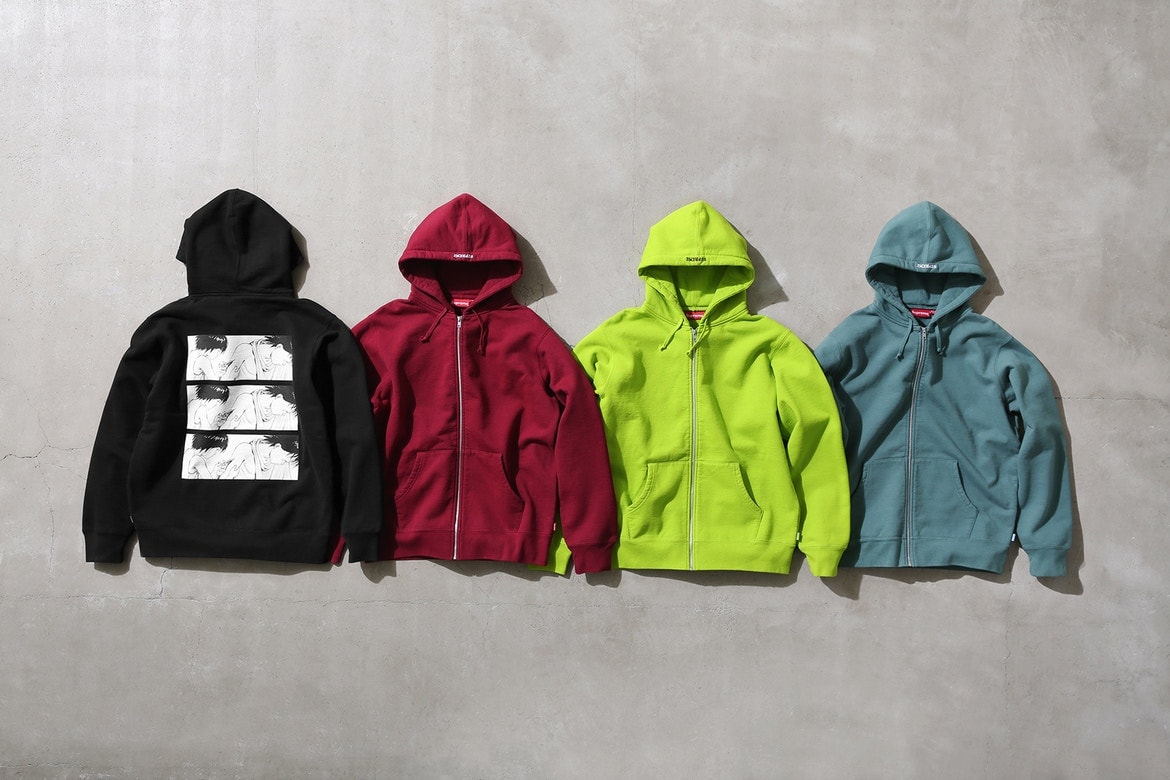 Supreme Akira Vestes De Travail Rouge Automne 2017