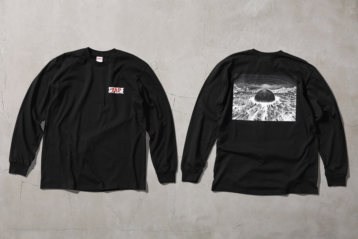 Supreme Akira Vestes De Travail Rouge Automne 2017