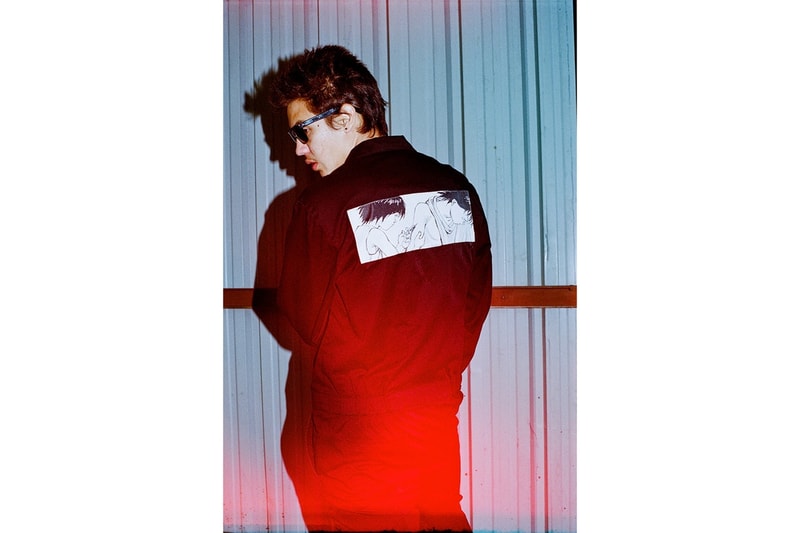 Supreme Akira Vestes De Travail Rouge Automne 2017