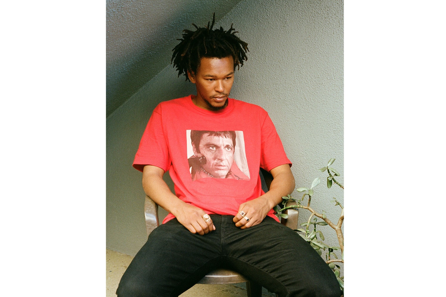 Supreme Collaboration Scarface T-Shirt Rouge Tony Montana