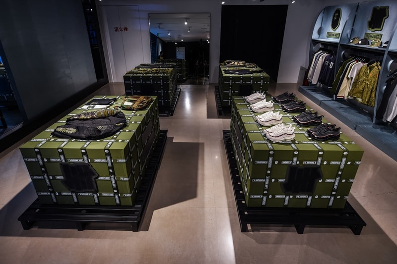 Un pop up pour la nouvelle collaboration UNDEFEATED BAPE Shanghai