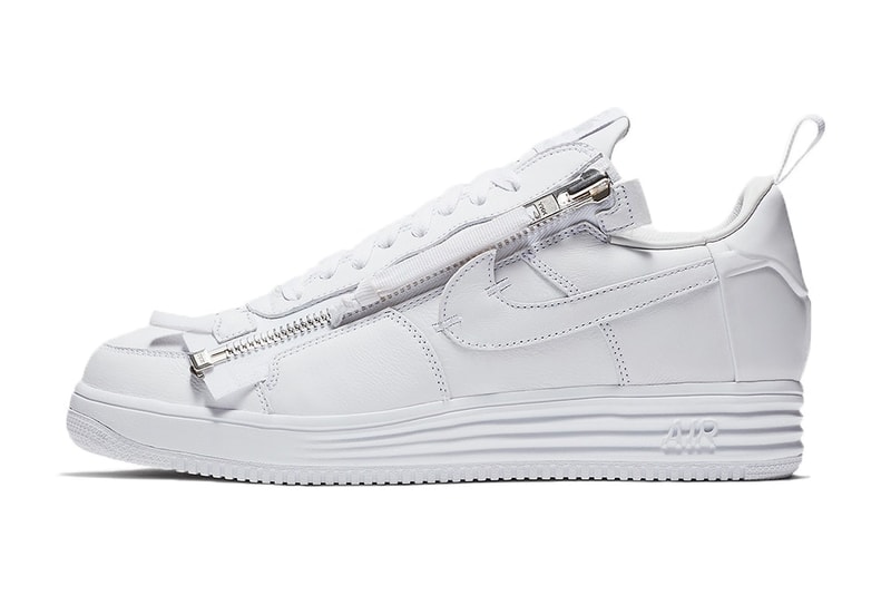 Nike Lunar Force 1 ACRONYM Zip Blanc