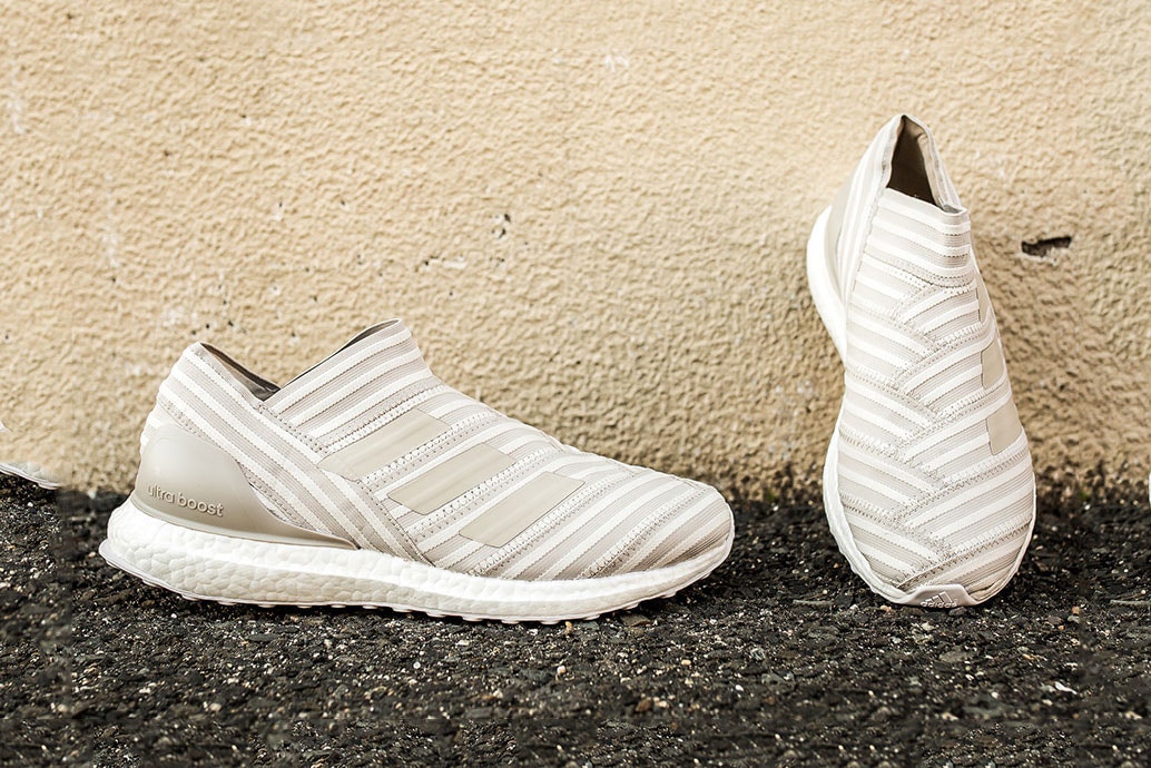 adidas Nemezis UltraBOOST 17+ Beige Gros plan