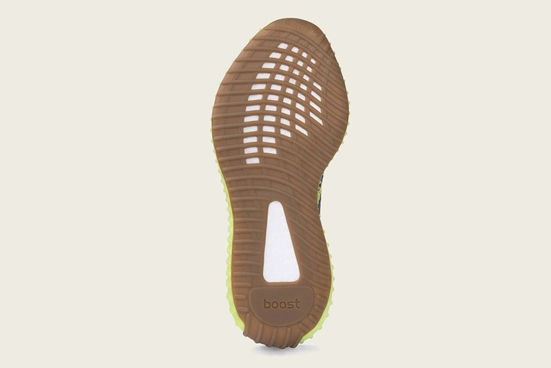 adidas Originals YEEZY BOOST 350 V2 "Semi Frozen Yellow" Jaune Rouge Semelle Gomme Yeezy Mafia