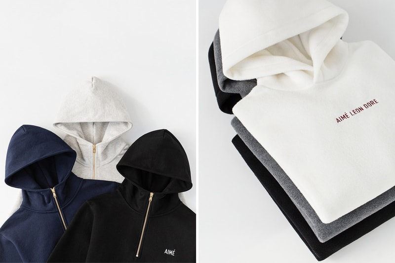 Aimé Leon Dore Collection Sweat à capuche Polaire Automne Hiver 2017