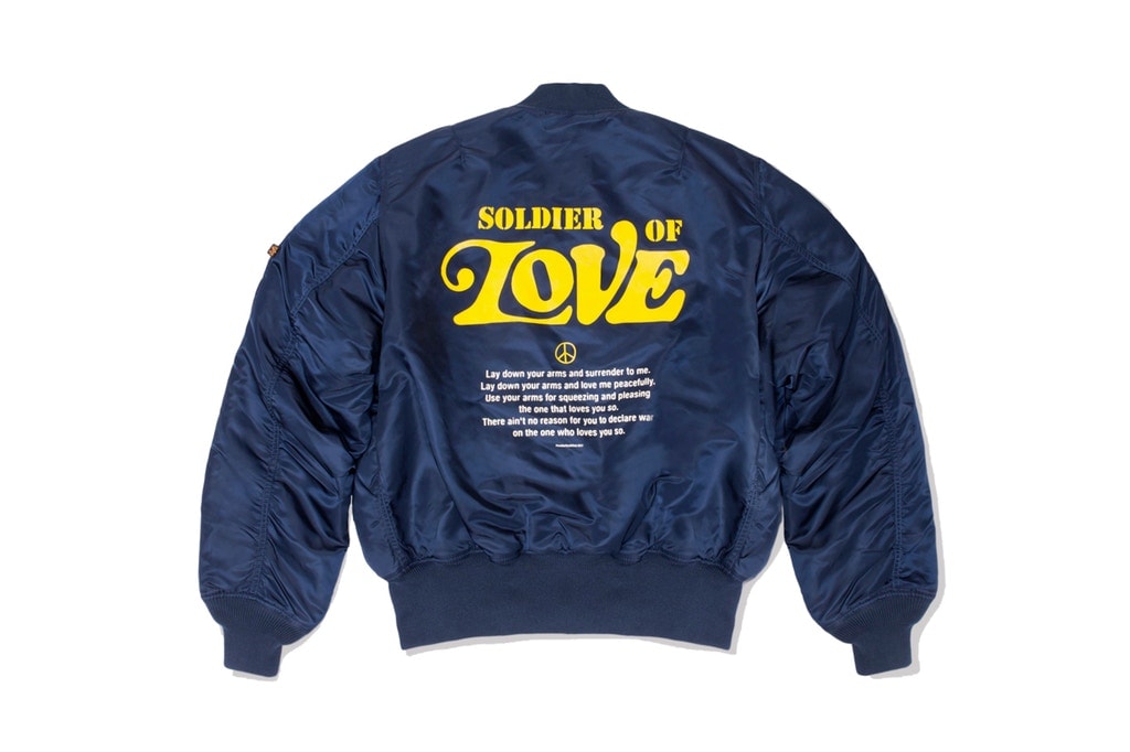 Blouson d'aviateur Bleu Alpha Industries & Paradise Youth