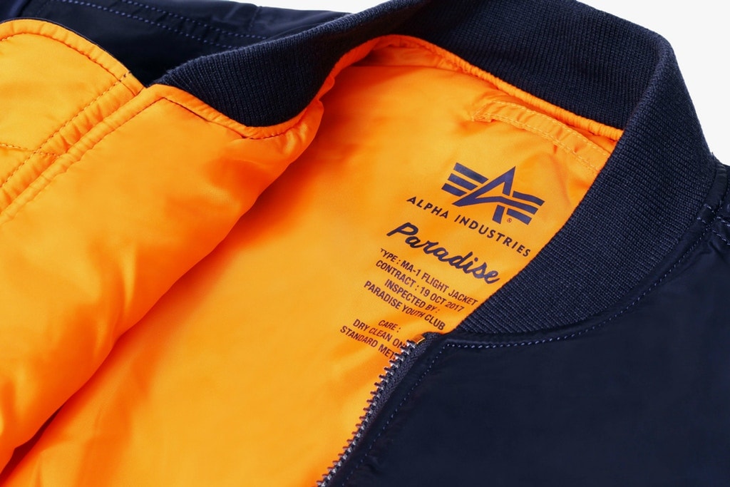 Blouson d'aviateur Bleu Alpha Industries & Paradise Youth