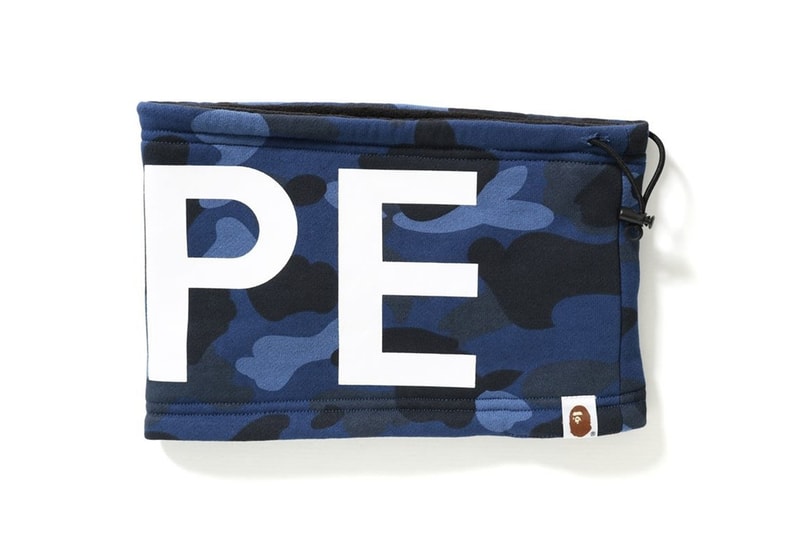 Cache-Cou BAPE Automne Hiver 2017 Camo Bleu, Rouge, Violet