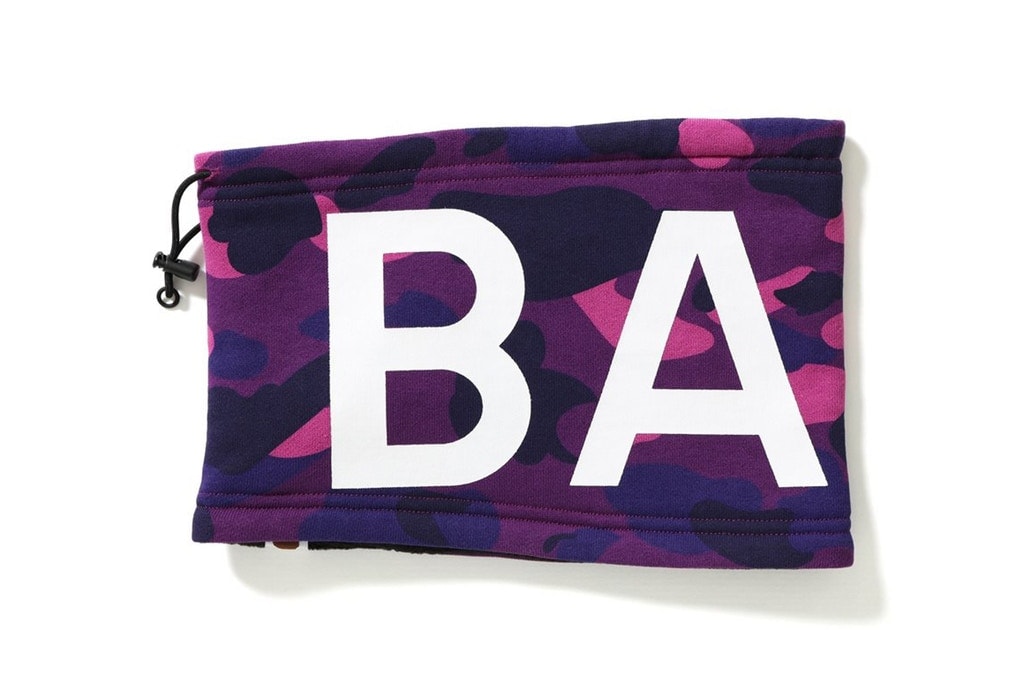 Cache-Cou BAPE Automne Hiver 2017 Camo Bleu, Rouge, Violet