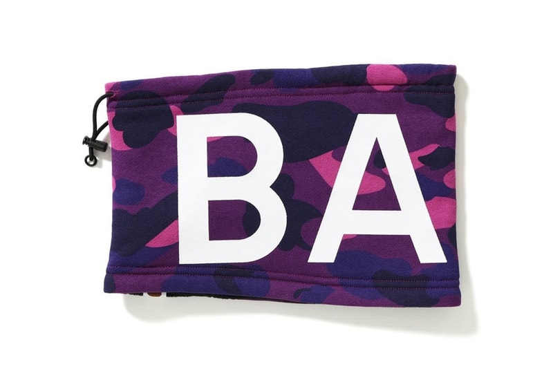 Cache-Cou BAPE Automne Hiver 2017 Camo Bleu, Rouge, Violet