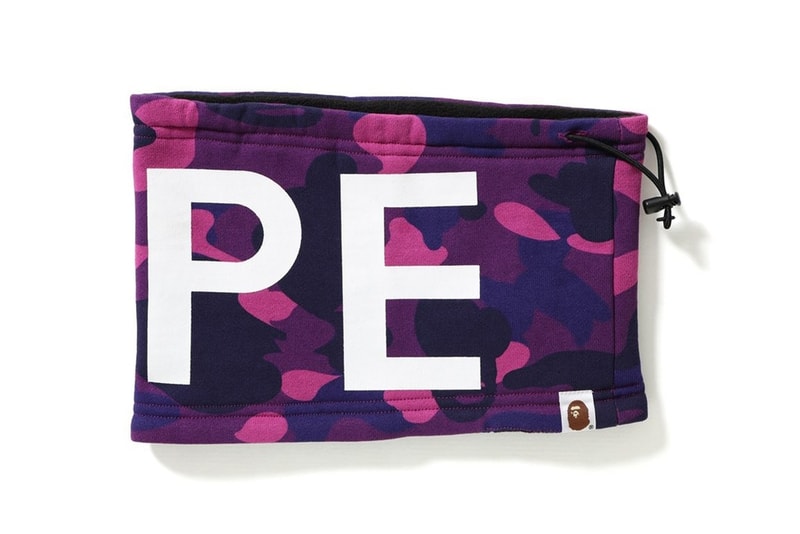 Cache-Cou BAPE Automne Hiver 2017 Camo Bleu, Rouge, Violet
