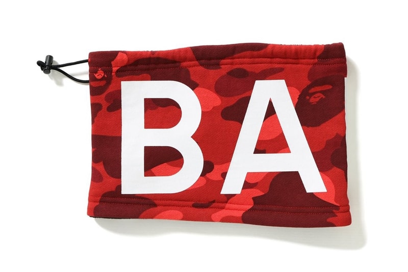 Cache-Cou BAPE Automne Hiver 2017 Camo Bleu, Rouge, Violet