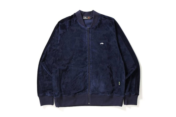 BAPE Shark Hoodie Zip Bleu Marine Velours