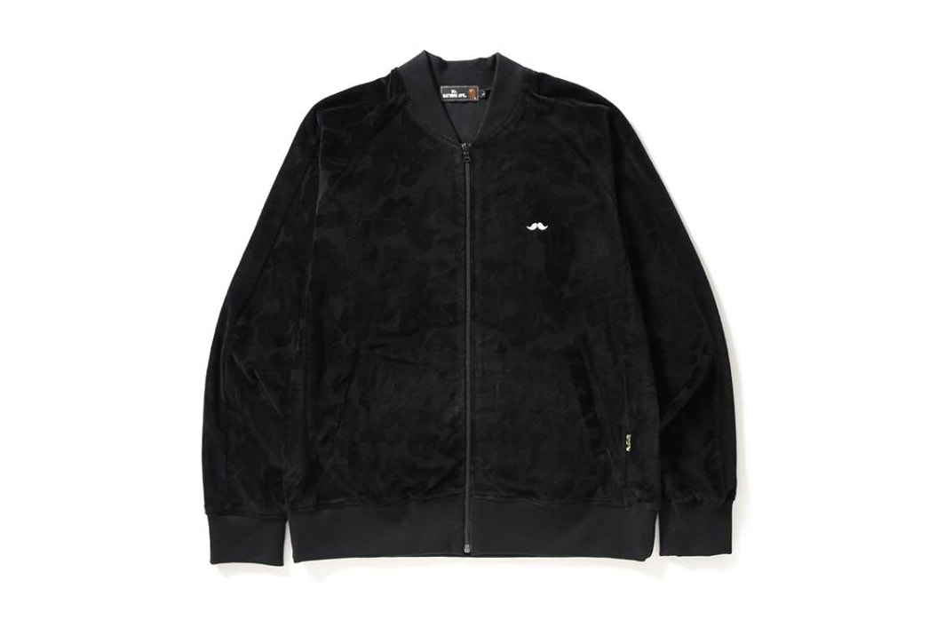 BAPE Shark Hoodie Zip Bleu Marine Velours