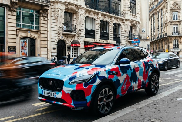 BAPE Car Voiture Jaguar Paris France Camouflage