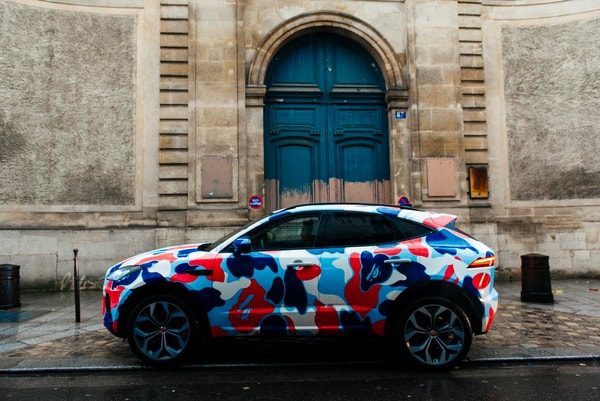 BAPE Car Voiture Jaguar Paris France Camouflage