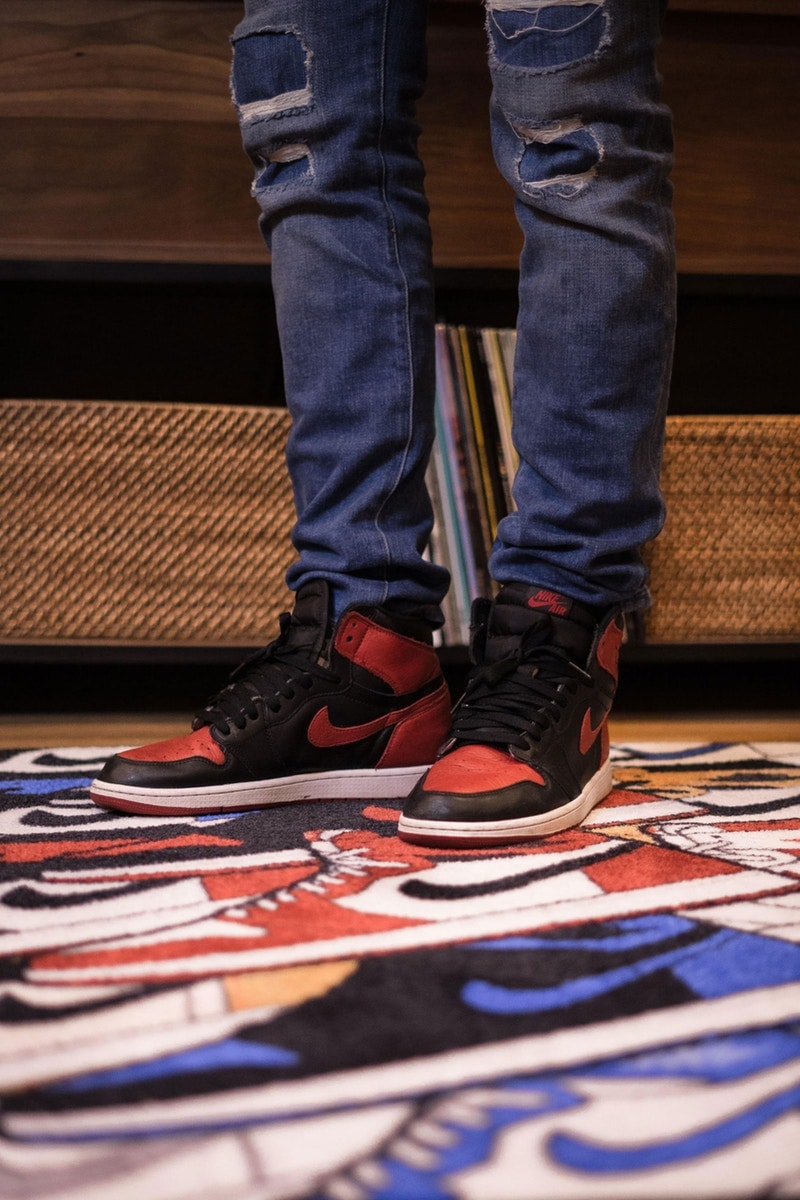 Rainbow Study Tapis Air Jordan 1