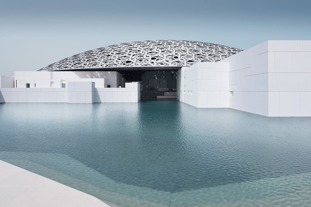 Musée Louvre Abu Dhabi Cube Blanc Dôme Métal Jean Nouvel Mohamed Somji