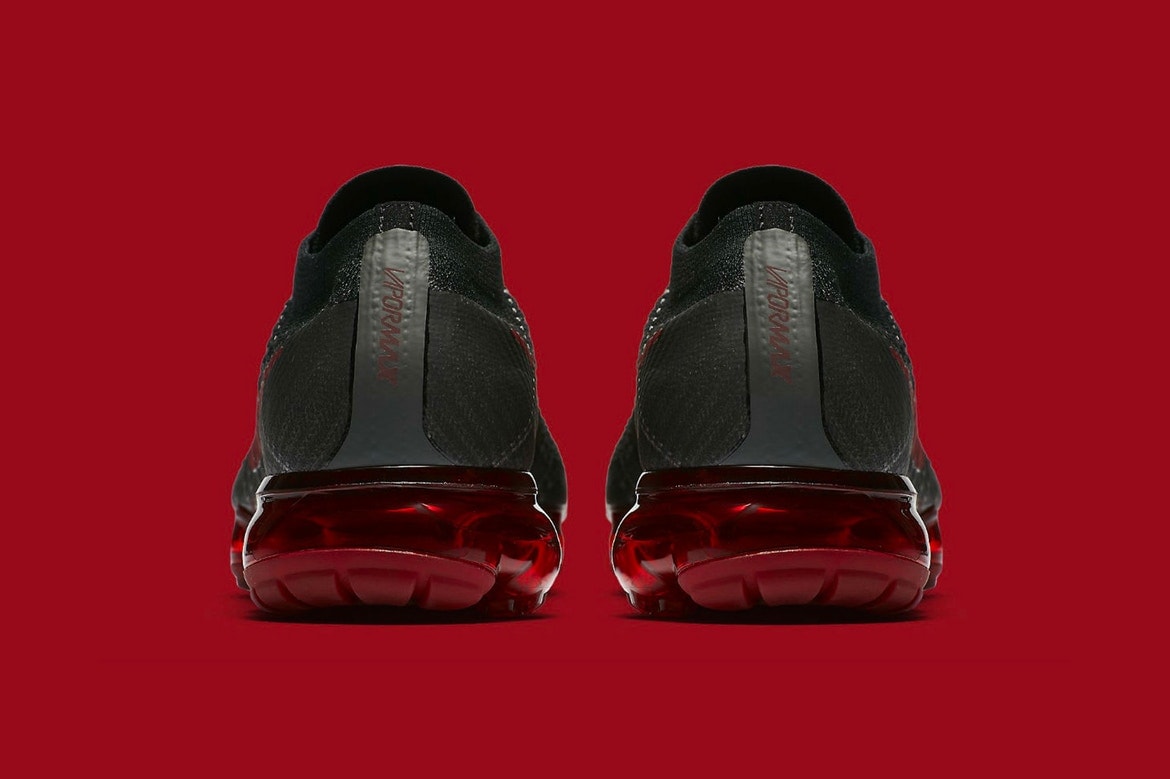 Nike Air VaporMax Flyknit Bred Noir Gris Noir Gris Anthracite Rouge Flywire 3M