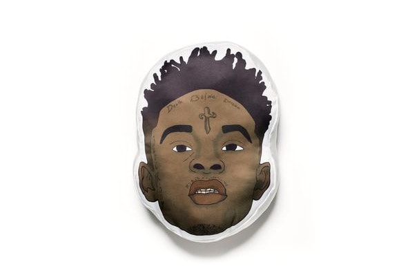 Nouveaux Coussins Soft A$$ Rappers Effigie Rihanna, Chance The Rapper, 21 Savage