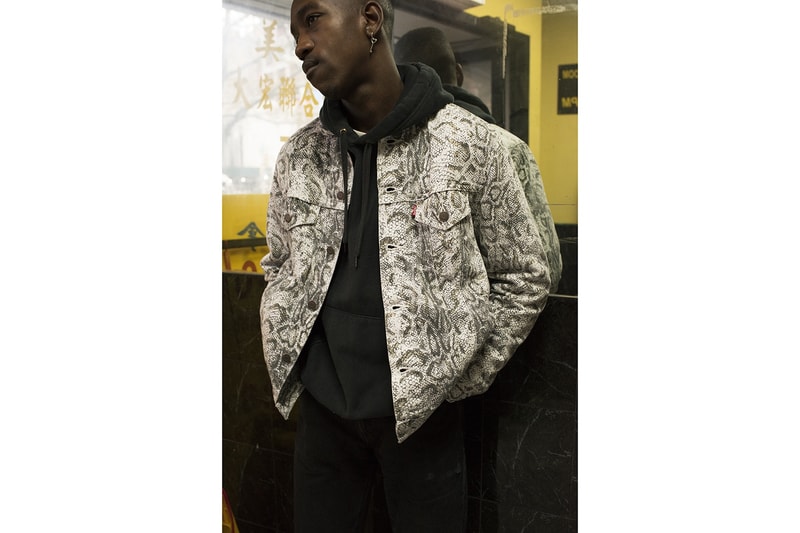Collection Supreme Levis Automne Hiver 2017 Imprimé Serpent Lookbooks