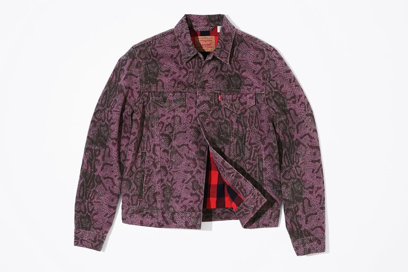 Collection Supreme Levis Automne Hiver 2017 Imprimé Serpent Lookbooks