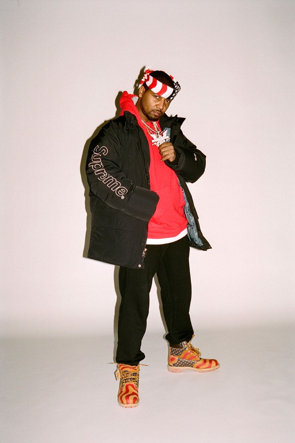 Supreme Timberland Juelz Santana 6-Inch Boot Stars and Stripes Drapeau Américain Ari Marcopoulos