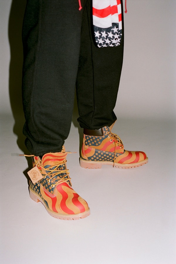 Supreme Timberland Juelz Santana 6-Inch Boot Stars and Stripes Drapeau Américain Ari Marcopoulos