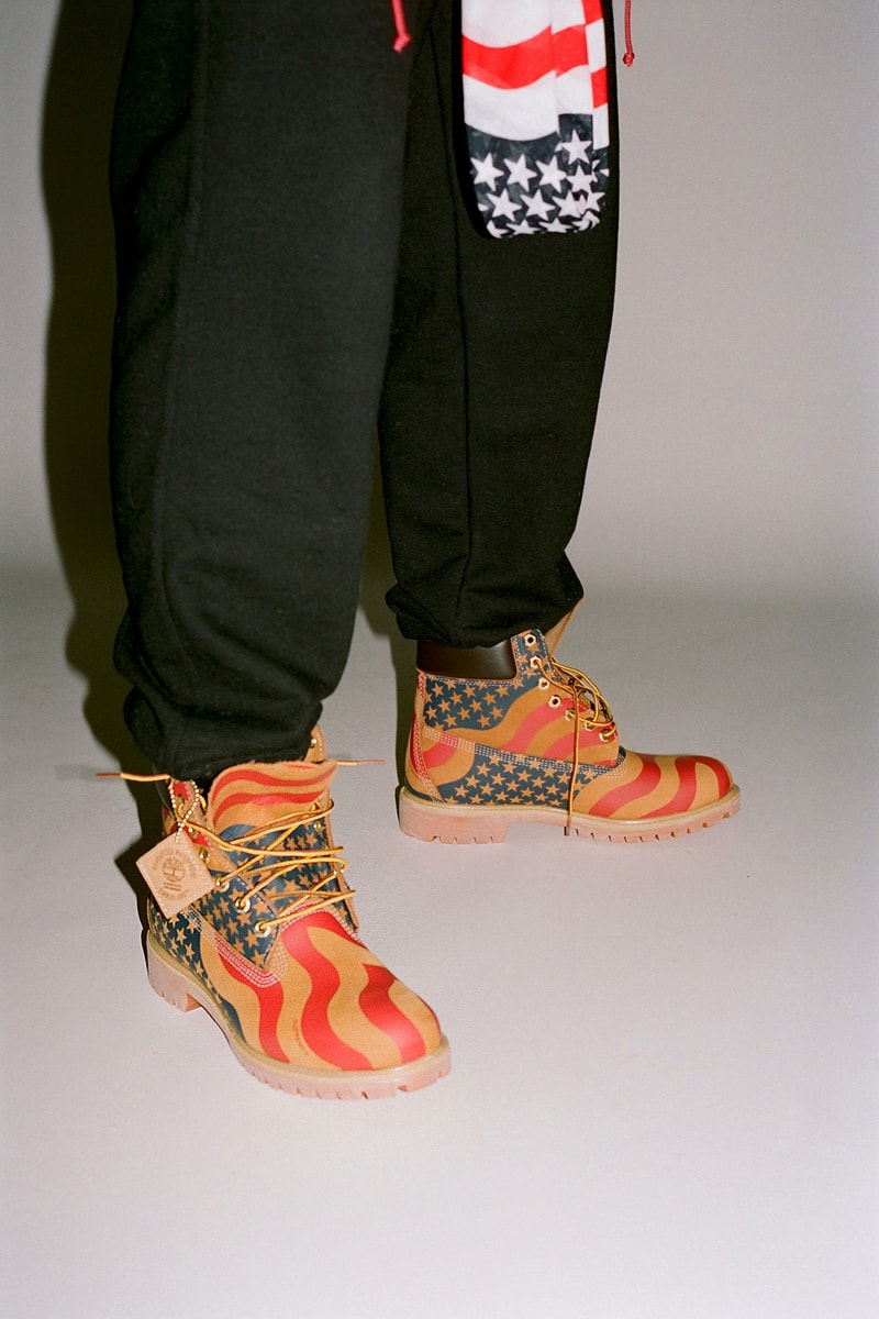 Supreme Timberland Juelz Santana 6-Inch Boot Stars and Stripes Drapeau Américain Ari Marcopoulos