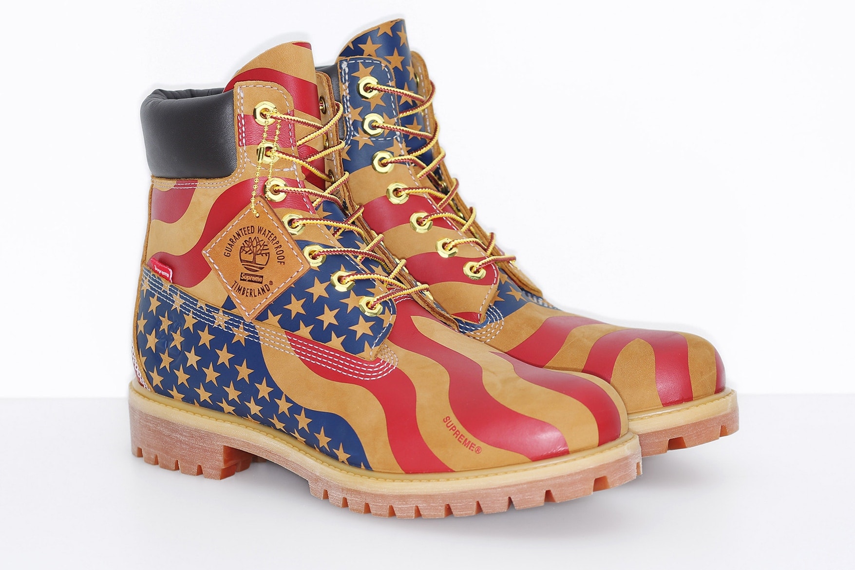 Supreme Timberland Juelz Santana 6-Inch Boot Stars and Stripes Drapeau Américain Ari Marcopoulos