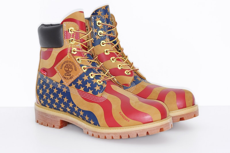 Supreme Timberland Juelz Santana 6-Inch Boot Stars and Stripes Drapeau Américain Ari Marcopoulos