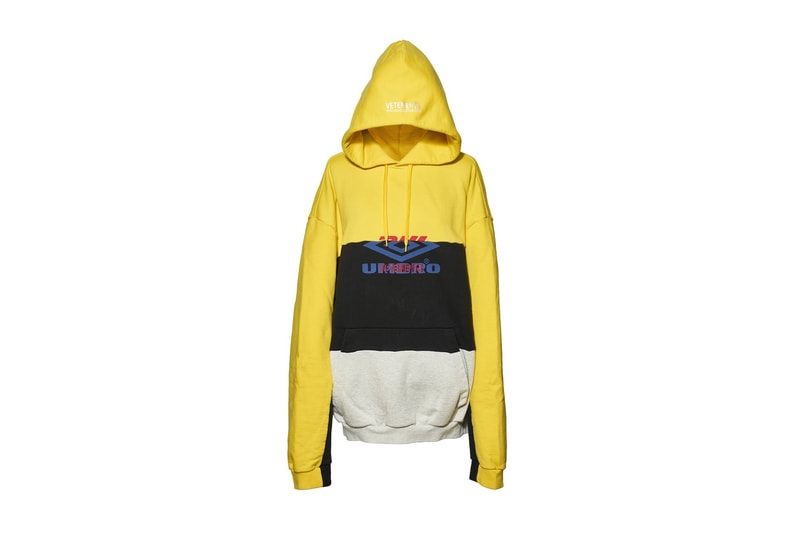 T-shirt Vetements Gris Jaune DHL Umbro