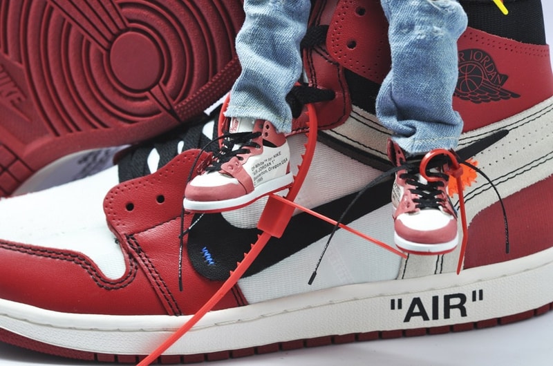 Figurine Virgil Abloh Off-White™ Et Air Jordan 1, Miniature Par Coolrain Lee