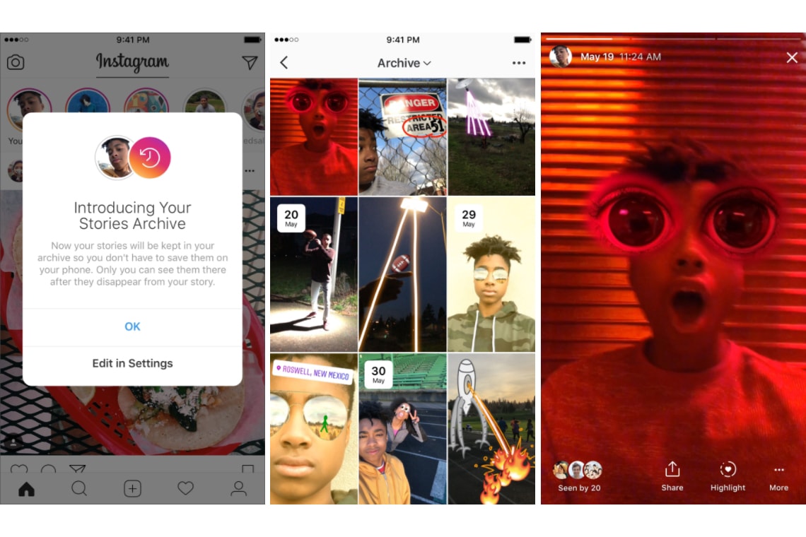 Instagram Stories Nouveauté Sauvegarde Vidéos 2017