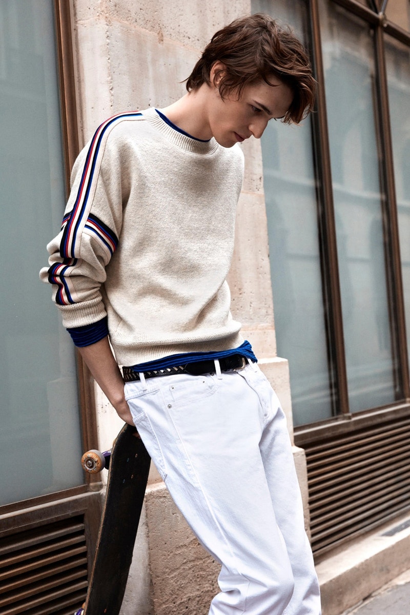 Collection Homme Isabel Marant Pull En Laine Bleu