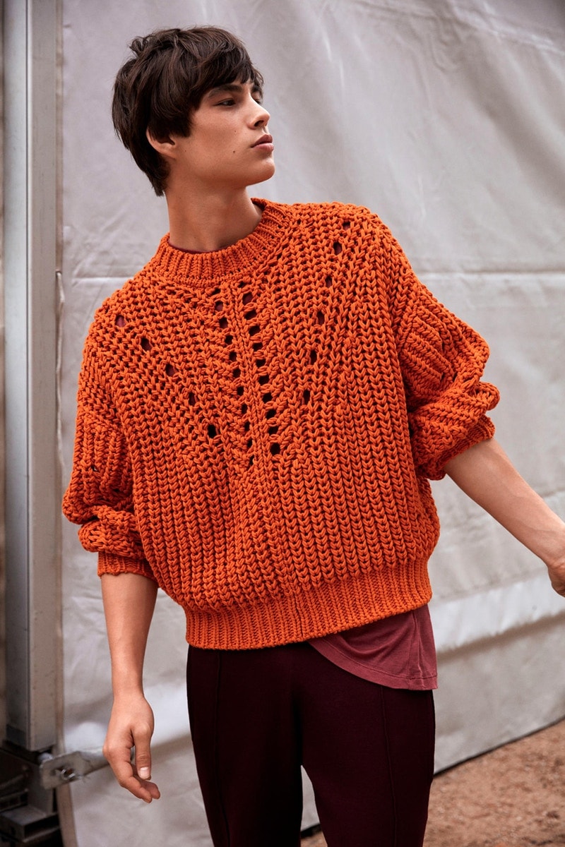 Collection Homme Isabel Marant Pull En Laine Bleu